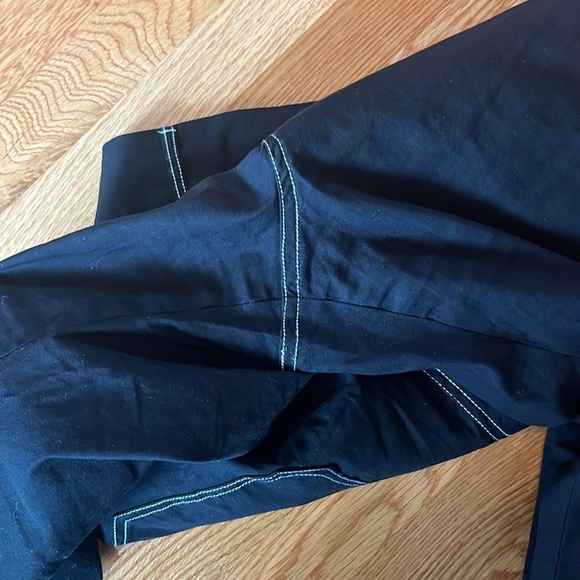 Anthropologie The Colette Contrast-Stitch Cropped Wide-Leg Pants Size 34 NWT - Picture 12 of 16